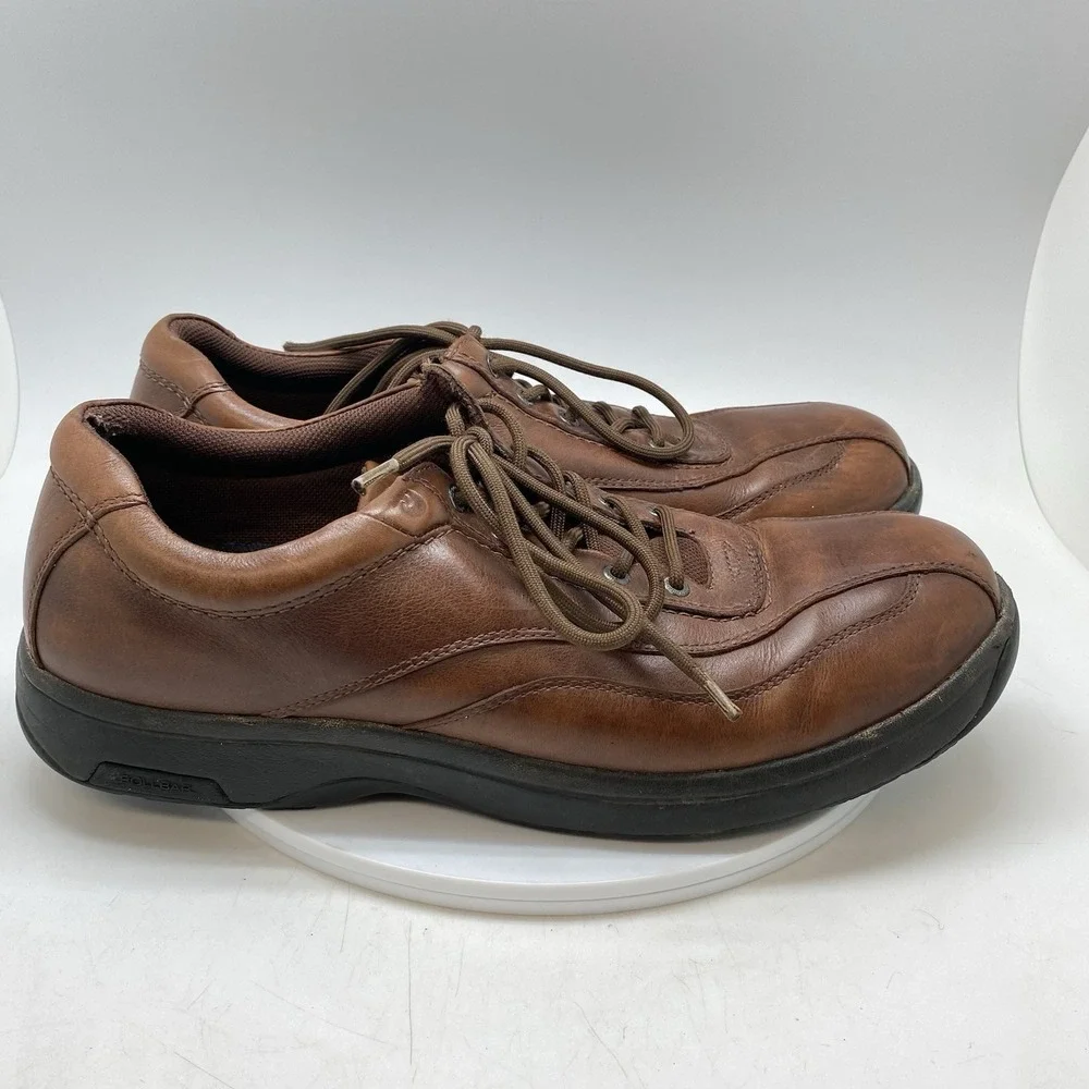 Dunham Highland Park Casual Oxfords Mens Size 16 B Brown Leather Lace-Up Shoes